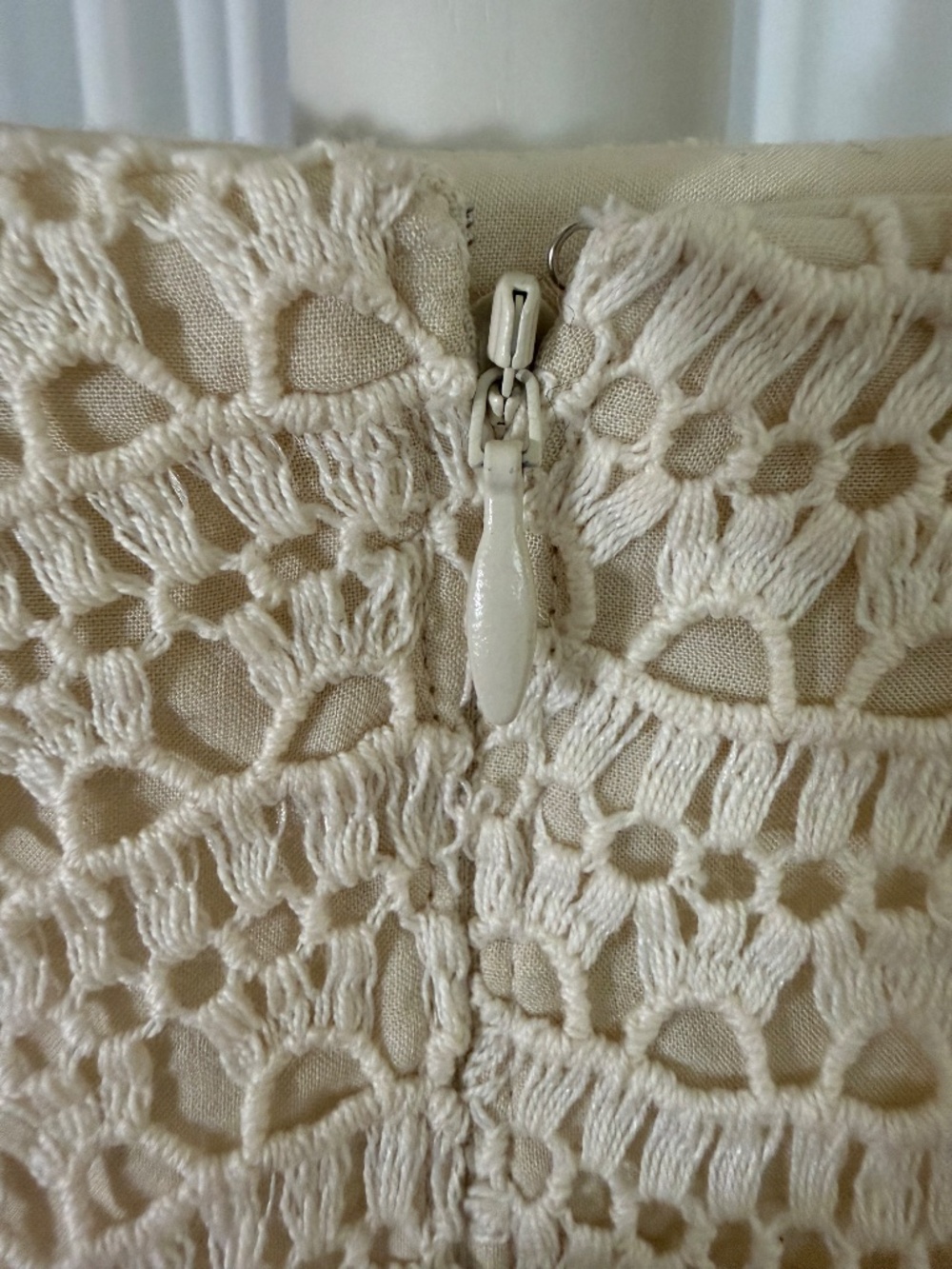 Antonio Melani Crochet Lace Fringe Midi Skirt Size 10 NWT Boho Coastal MSRP $149 - Picture 10 of 16